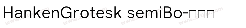HankenGrotesk semiBo字体转换
